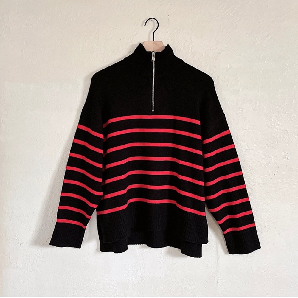 Zara Kint Zip Sweater